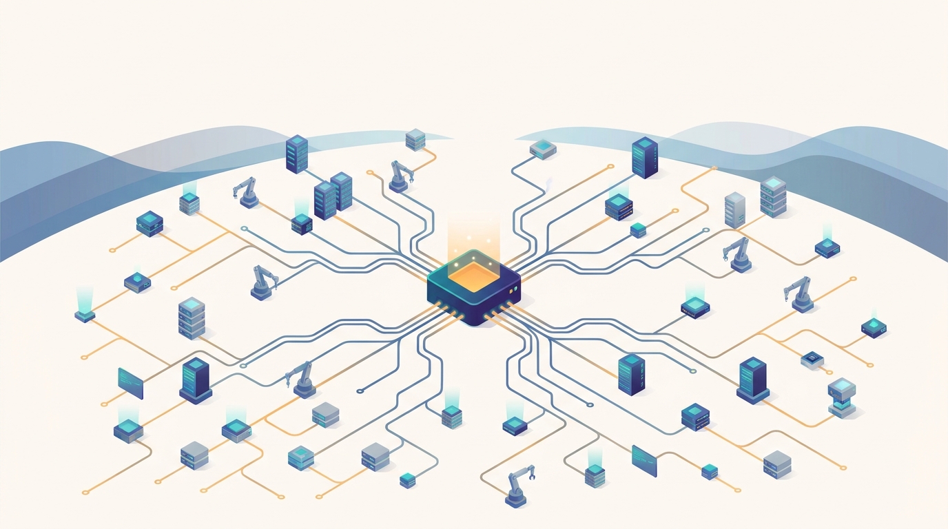 Conceptual illustration for Chapter 1: What Is Scale-Out AI?