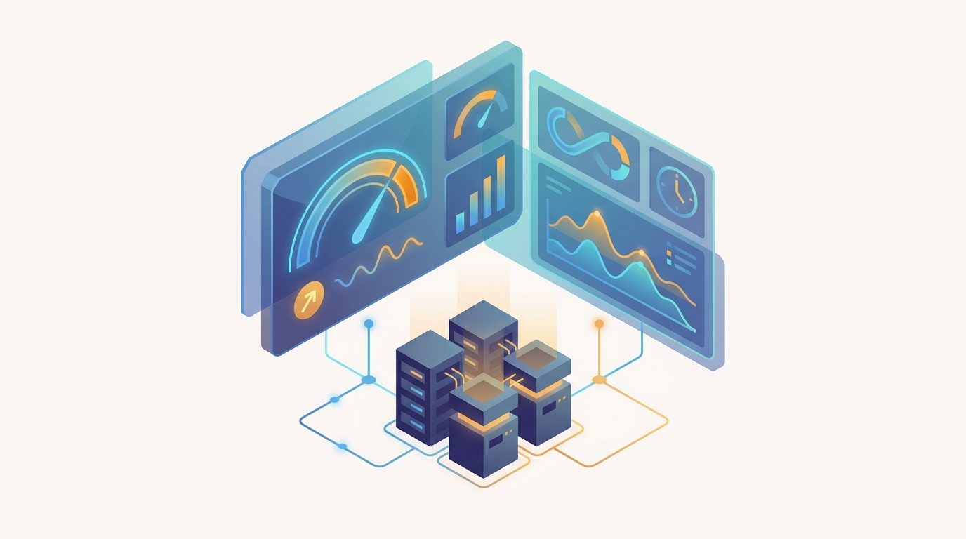 Conceptual illustration for Chapter 5: Evaluating Distributed AI Systems