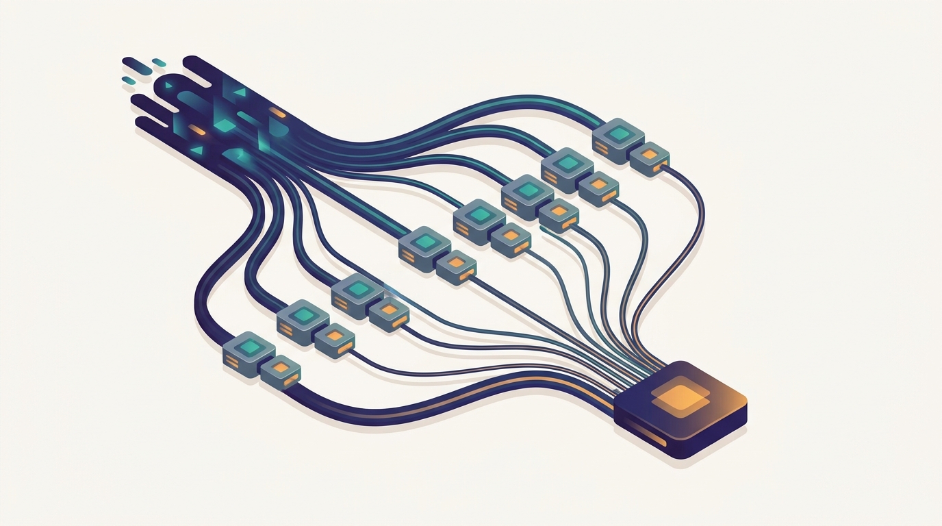 Conceptual illustration for Chapter 6: The MapReduce Model and Distributed Algorithms