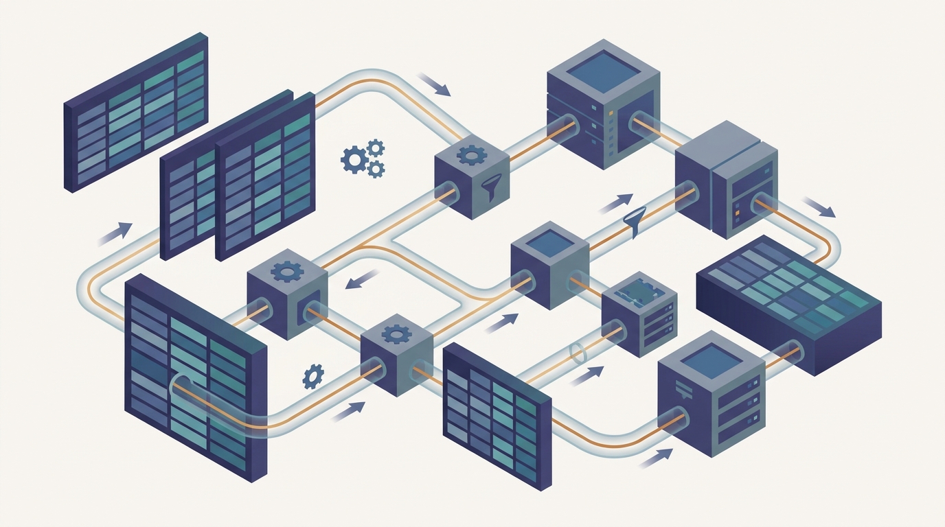 Conceptual illustration for Chapter 7: Spark and Distributed DataFrames