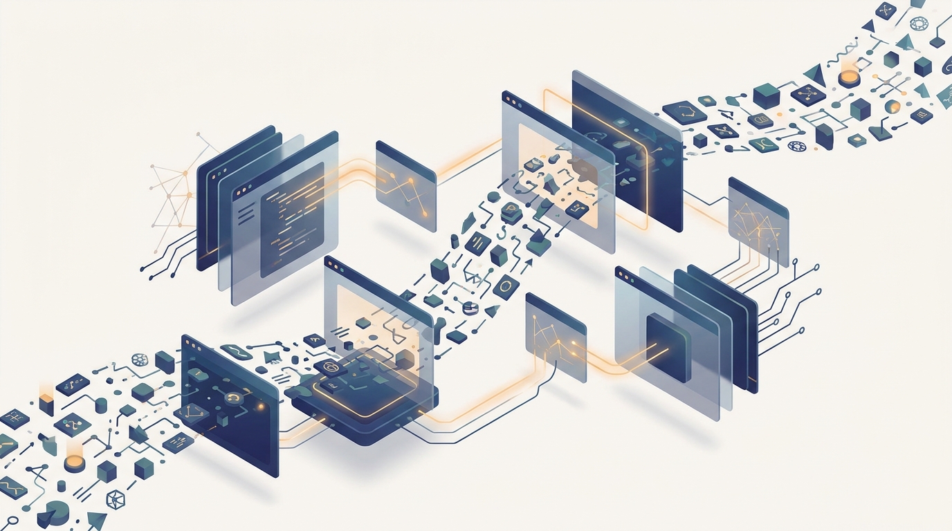Conceptual illustration for Chapter 9: Stream Processing and Online AI