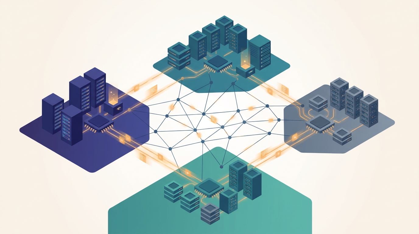 Conceptual illustration for Chapter 13: Distributed Graph Machine Learning