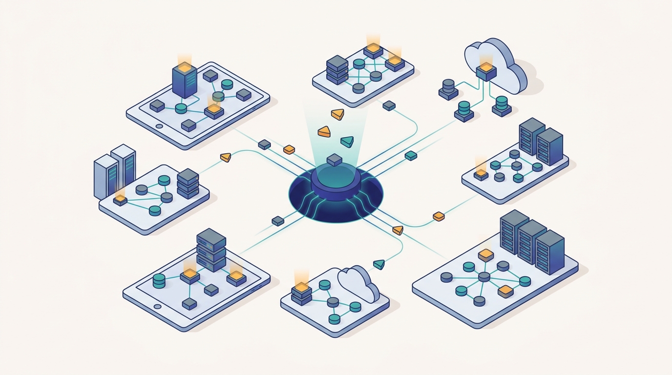 Conceptual illustration for Chapter 17: Expert Parallelism and Sparse Distributed Models