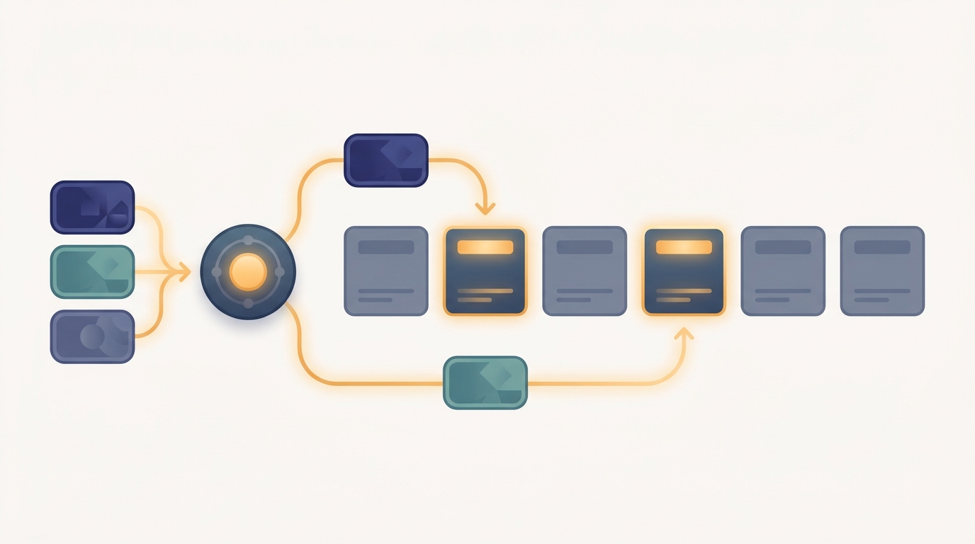 Mental model: Mixture-of-Experts Routing