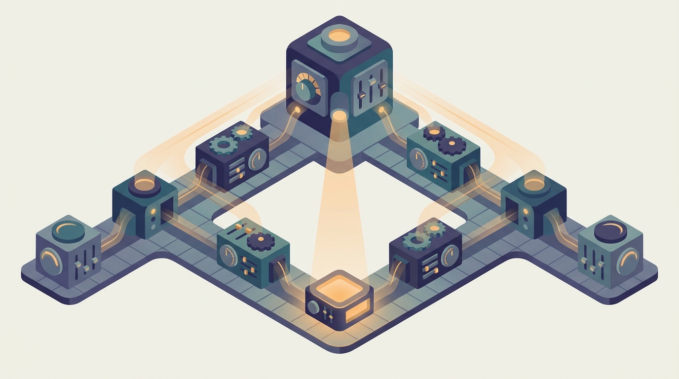 Conceptual illustration for Chapter 21: Distributed Hyperparameter Search and AutoML