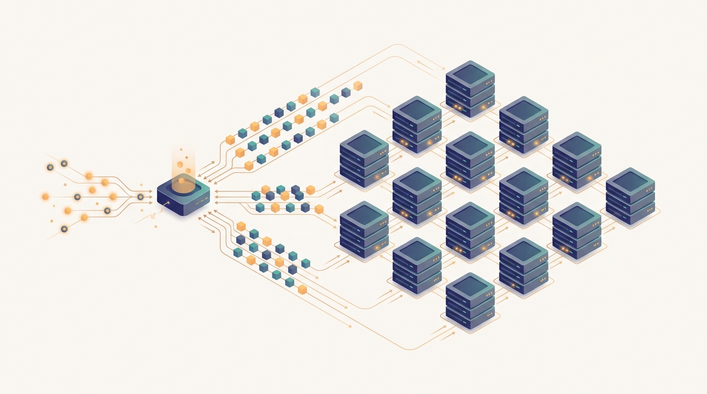 Conceptual illustration for Chapter 23: Distributed Inference Systems