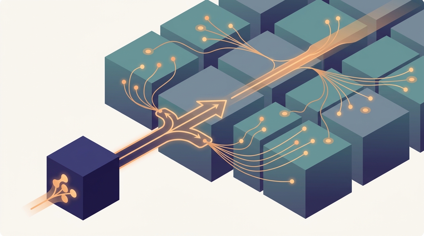 Conceptual illustration for Chapter 25: Distributed Retrieval and Vector Search
