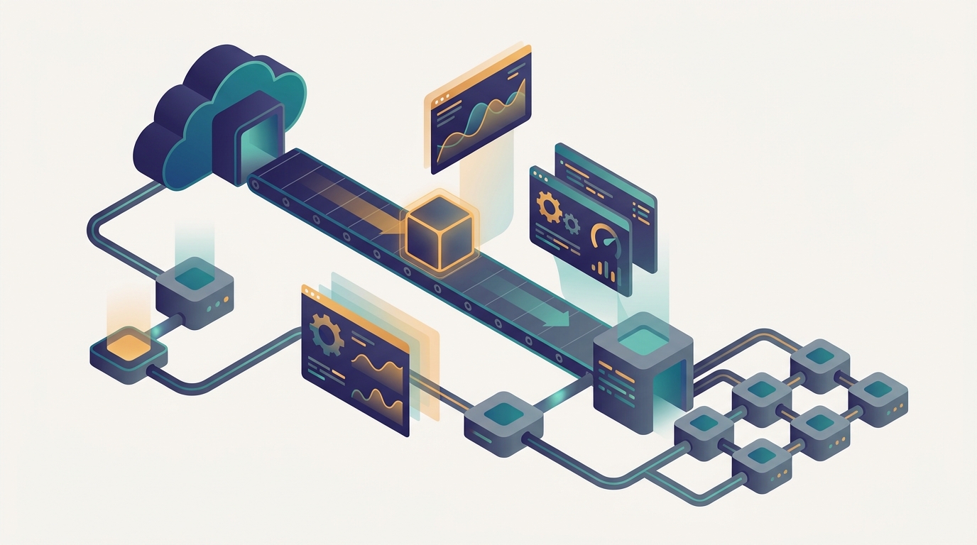 Conceptual illustration for Chapter 26: MLOps for Distributed AI