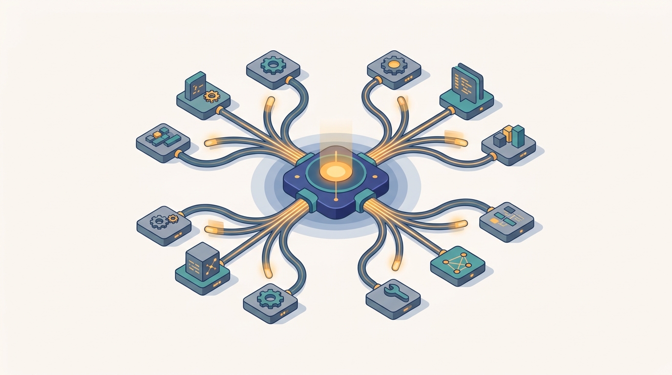 Conceptual illustration for Chapter 32: Distributed Agent Orchestration